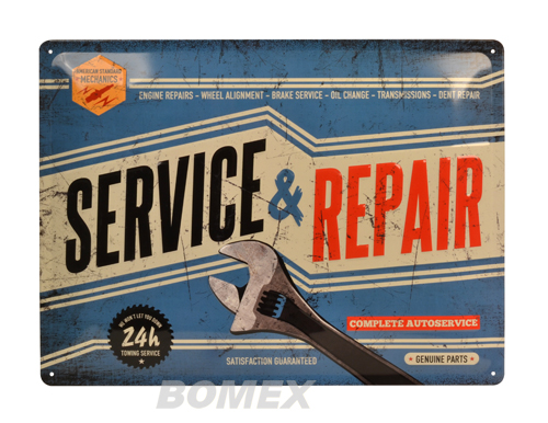 Blechschild, 400x300mm, Service & Repair 
