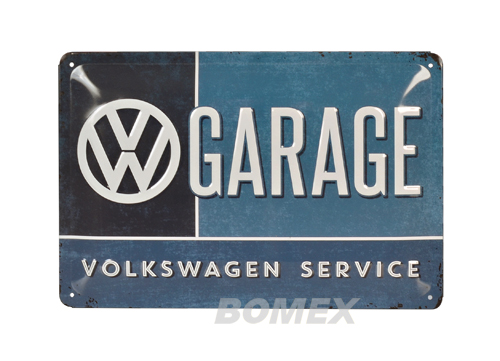 Blechschild, 300x200mm, VW Garage 

