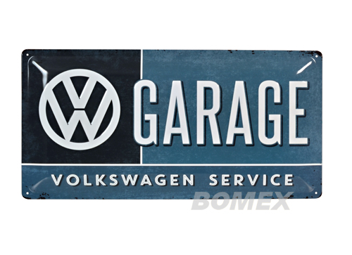 Blechschild, 500x250mm, VW Garage 
