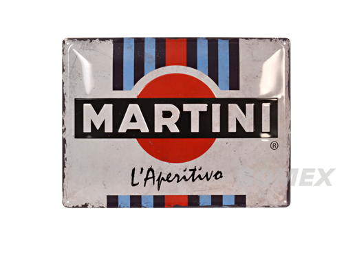 Blechschild, Martini L´Aperitivo Racing
